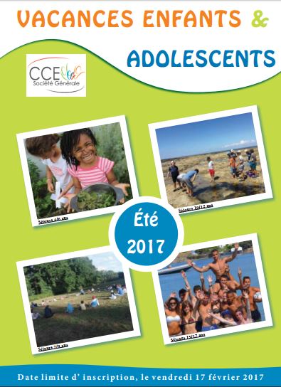 Catalogue CCE Colos été 2017