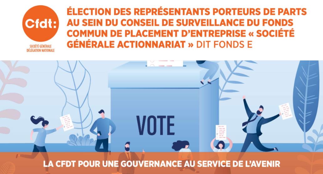 Votez CFDT au conseil de surveillance du fonds E