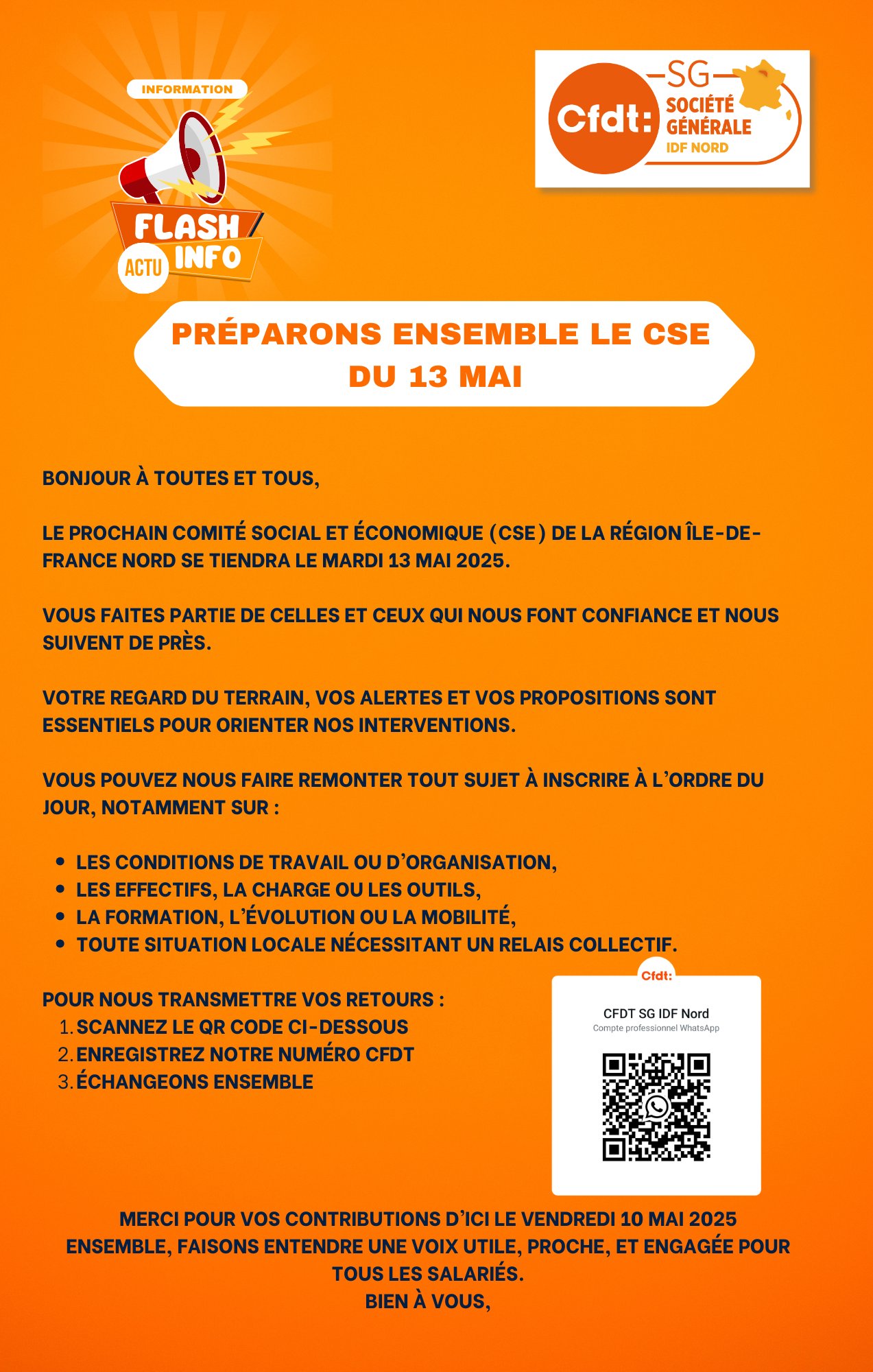 Préparons ensemble le CSE du 13 mai