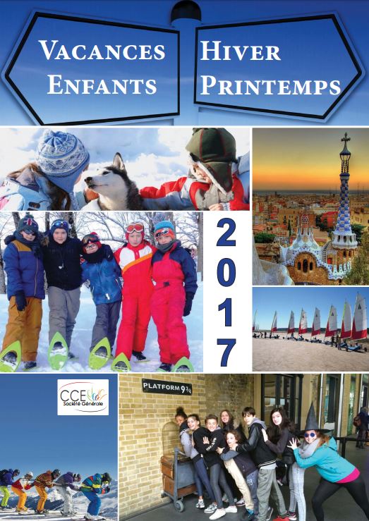 Catalogue CCE Vacances Enfants Hiver Printemps 2017