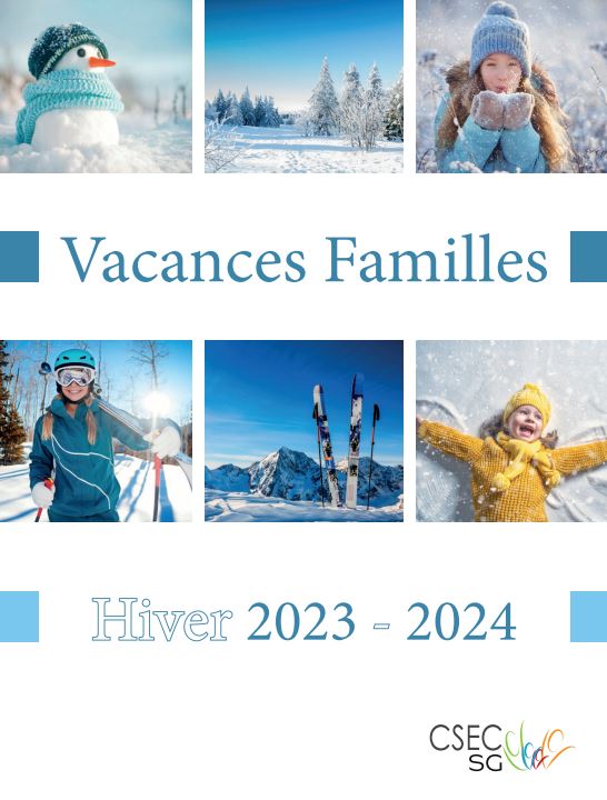 Catalogue vacances famille Hiver 2023/2024