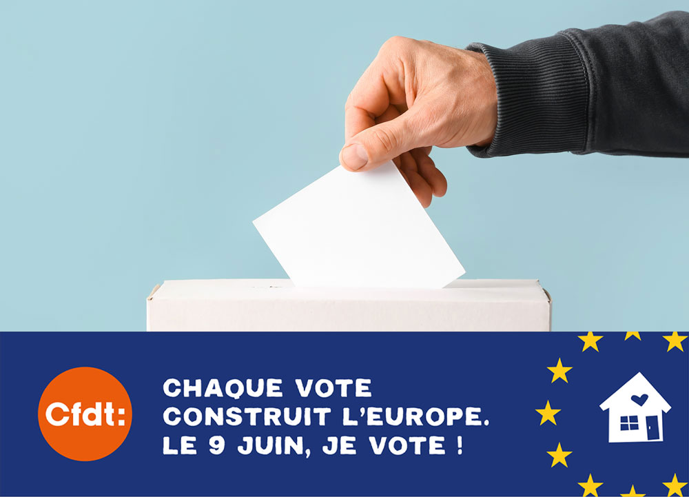 Chaque vote construit l'Europe. Le 9 juin, je vote !